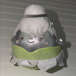 Disney Tinkerbell Squishmallow Glitter Wings Green Silver Mini Stuffed Toy 5”